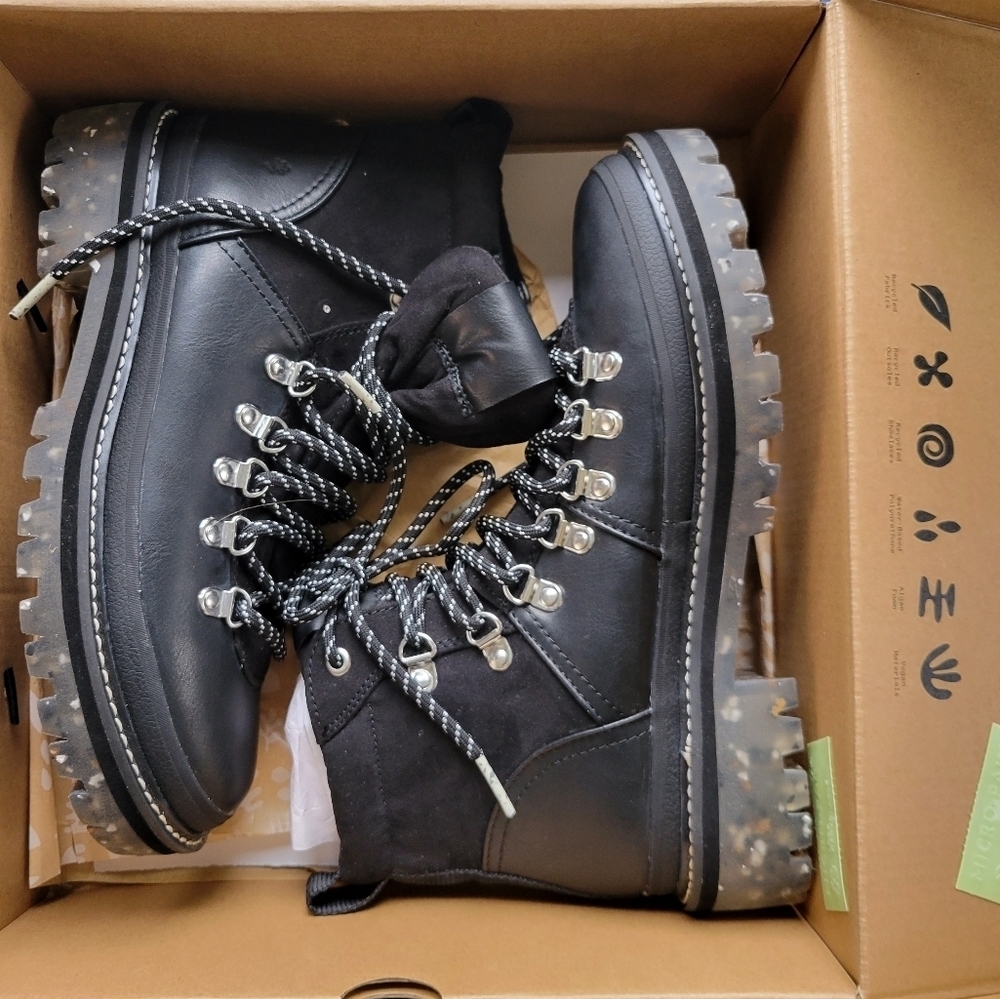Steve Madden‎ Womens Bunii Faux Leather Combat & Lace-up Boots 7.5 - Picture 13 of 15